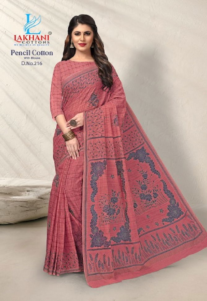 Pencil Cotton Vol 2 By Lakhani Pure Cotton Printed Sarees Wholesale Market In Surat